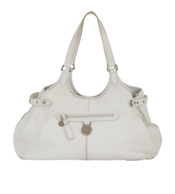 Somerset Shoulder Bag, Leather, White, 619873, 1*